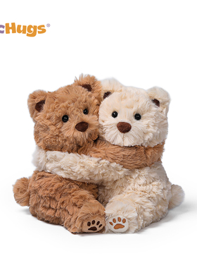 McHugs拥抱莱佛士小熊情侣玩偶毛绒玩具抱枕公仔新年生日礼物娃娃