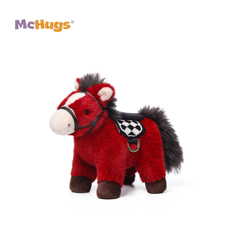 McHugs赤霞小马驹毛绒玩具玩偶马年吉祥物公仔本命年生肖摆件礼物
