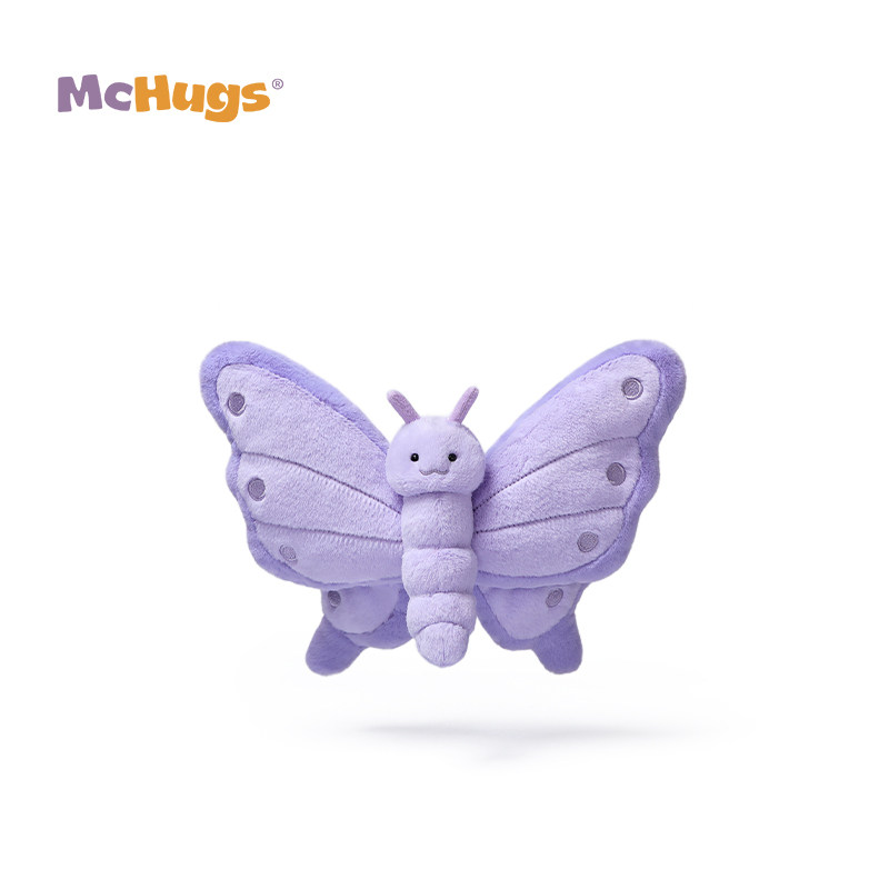 McHugs梦幻紫蝴蝶毛绒玩偶玩具趣味公仔娃娃睡觉抱枕新年礼物新品,玩具/童车/益智/积木/模型,毛绒/玩偶/公仔/布艺类玩具,淘宝优惠券,粉丝福利购,淘宝优惠卷