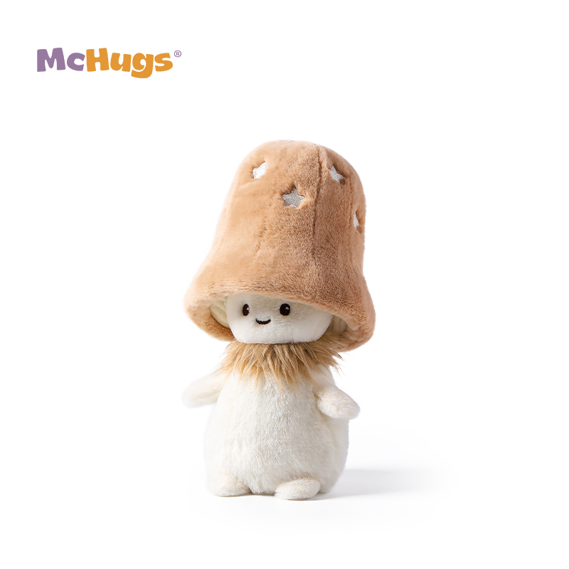 McHugs美味松茸精灵玩偶蘑菇公仔