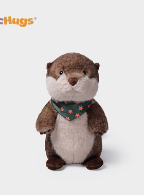 McHugs水獭宝宝明星同款毛绒玩具玩偶公仔娃娃抱枕新年生日礼物女