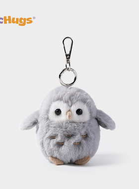 McHugs格雷猫头鹰钥匙扣玩偶书包包挂件娃娃毛绒玩具生日礼物女生