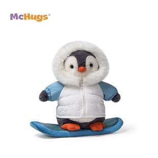 【独家惊喜盒】McHugs单板滑雪企鹅冰冰毛绒玩偶公仔安抚娃娃礼物