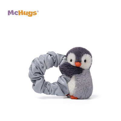 McHugs企鹅冰冰发圈毛绒玩偶发饰