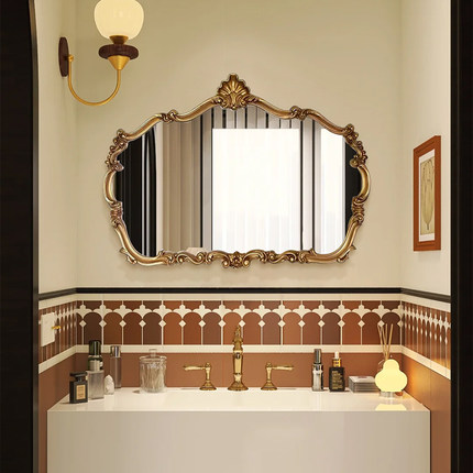 轻奢风高颜值卫生间智能LED卫浴镜客厅壁挂式装饰镜卧室梳妆镜子