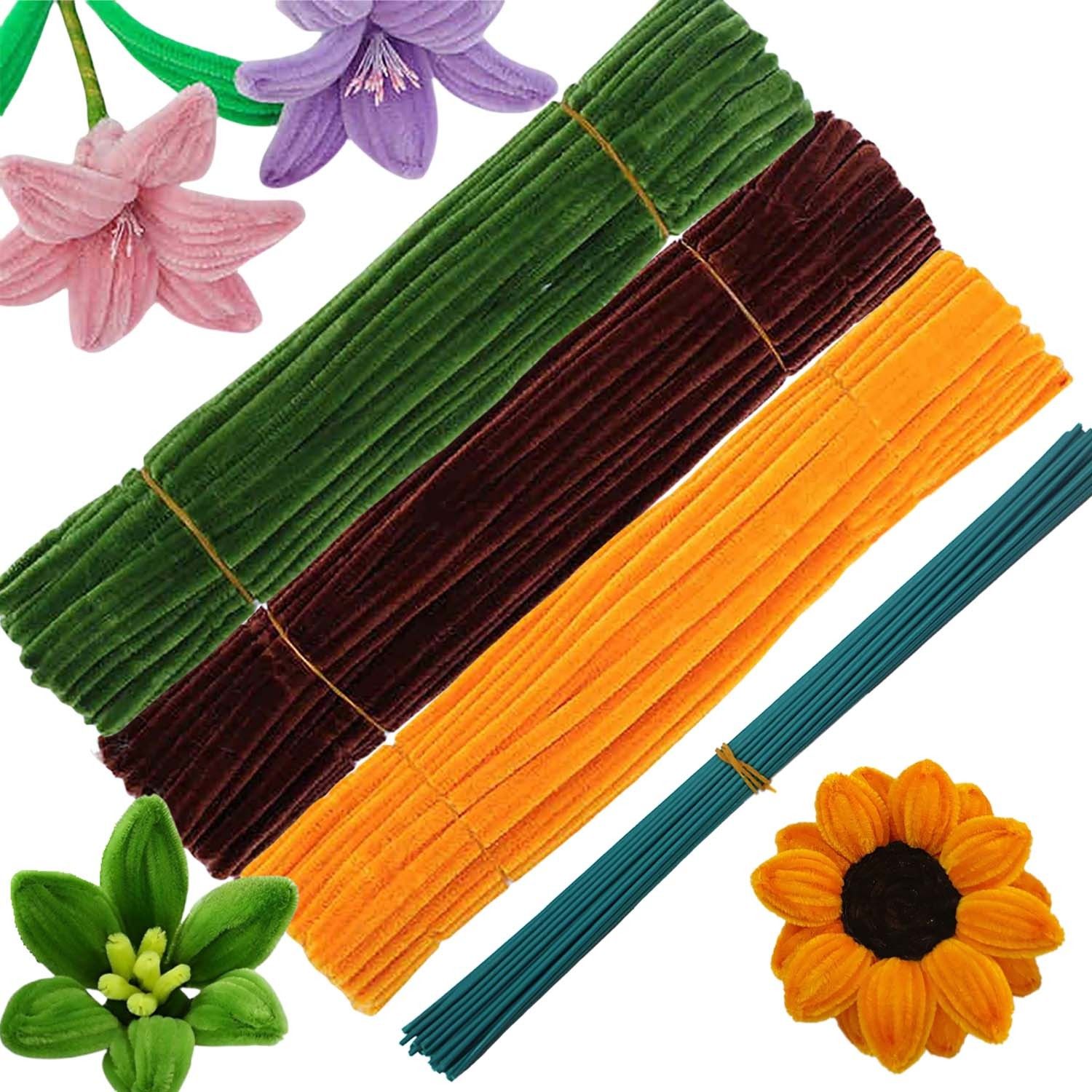 呦呦虎扭扭棒花束色系组合装手工diy创意儿童玩具亲子超密毛绒条