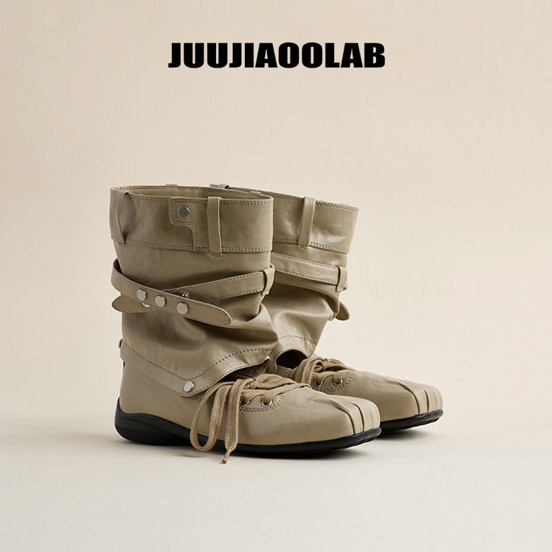 徐璐陈小纭同款|JUUJIAOOLAB新款可拆卸运动芭蕾堆堆靴超软方头鞋