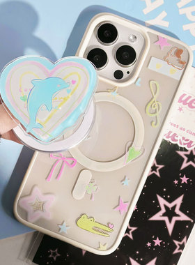 适用于苹果Ipone15ProMax白底手机壳12Pro星星英文11Pro粉猫优雅14Pro素净细腻12复古活泼12ProMax简约