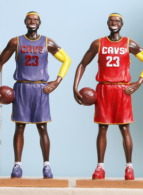 NBA篮球詹姆斯树脂摆件 卧室装饰男孩子生日礼物礼品创意礼品