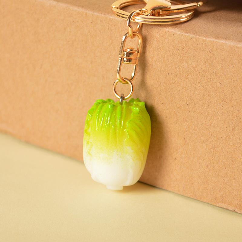 仿真蔬菜白菜模型食物钥匙扣挂件创意钥匙圈夜市地摊礼品