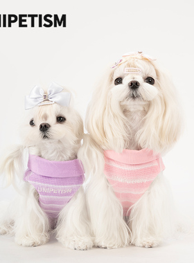 UNIPETISM 猫狗防静电里衬 多巴胺条纹米格背心宠物衣服 UNI24N06