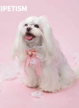 UNIPETISM 雪纱仙女围脖 甜美宠物配饰 UNI24M03