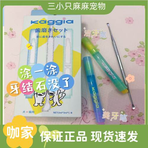 咖家kaggia宠物洁牙笔去牙结石猫咪口腔清洁狗狗祛牙菌斑牙垢口臭