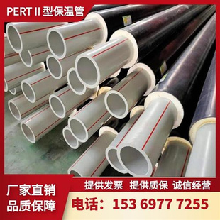 PERT2型保温管热力温泉用塑料耐腐蚀热熔市政供暖给水保温一体管