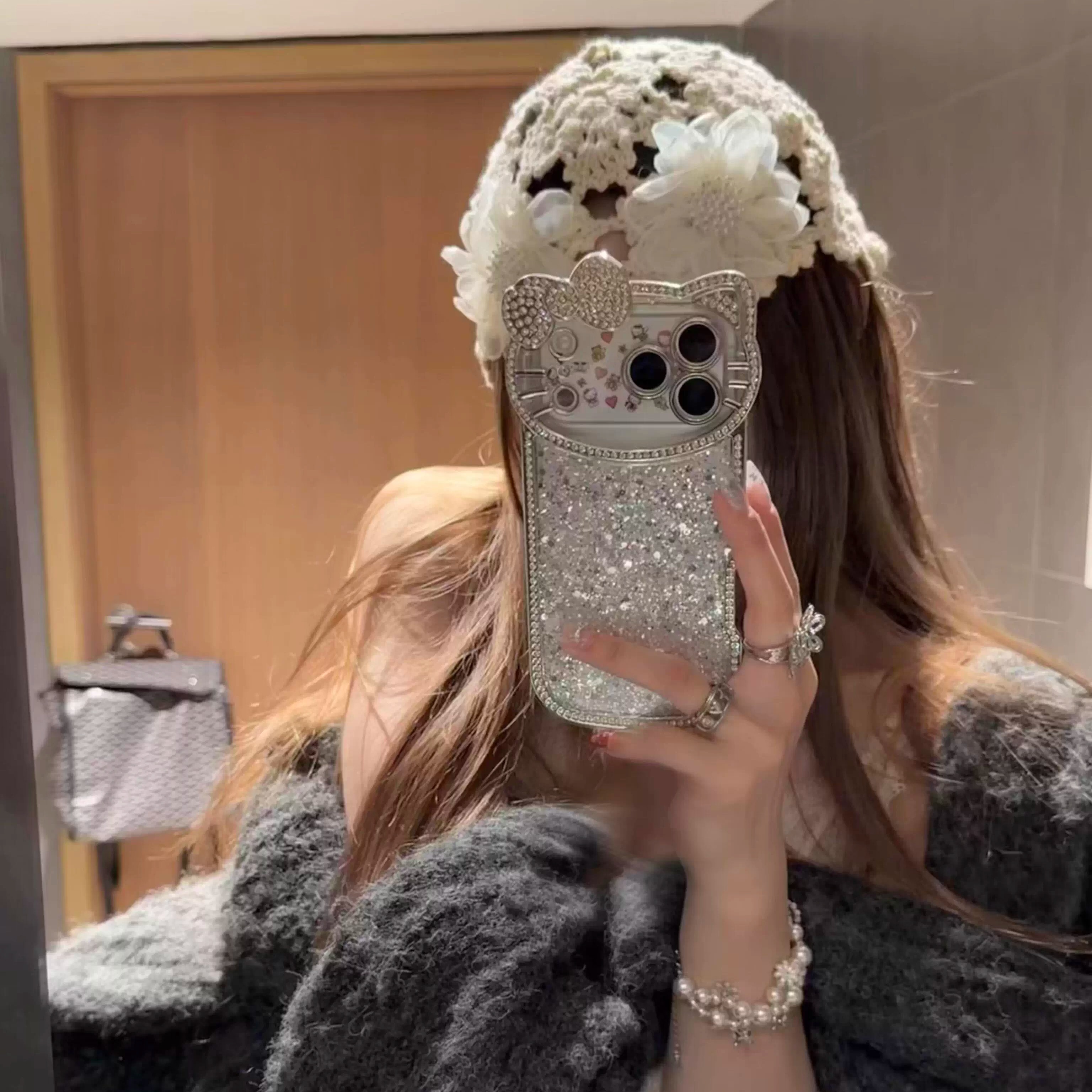 布林布林闪钻滴胶kt适用iPhone17ProMax手机壳16苹果15防摔软男女