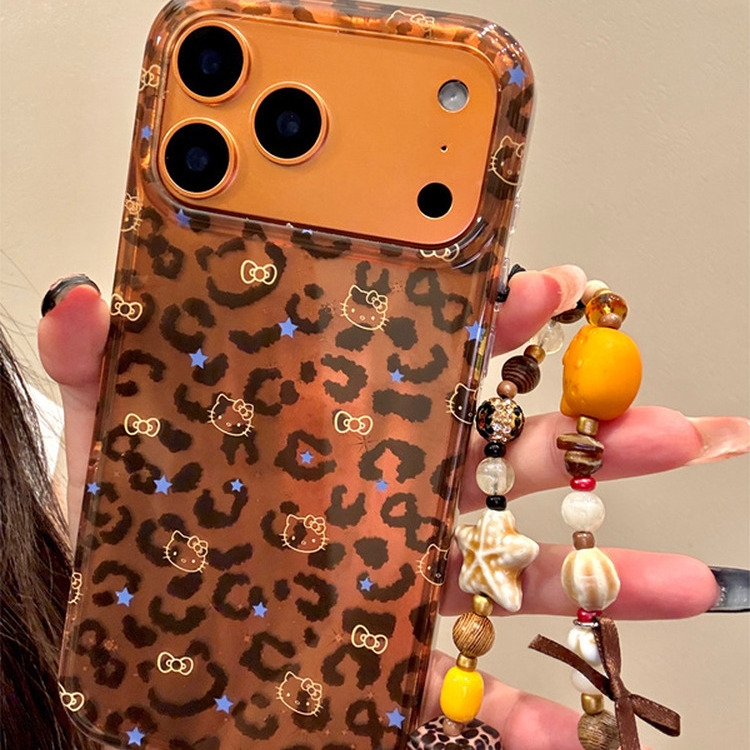 新款豹纹猫咪星星适用iPhone17ProMax手机壳16苹果15防摔软男女14