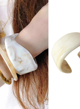 手镯晕染理石纹欧美大版