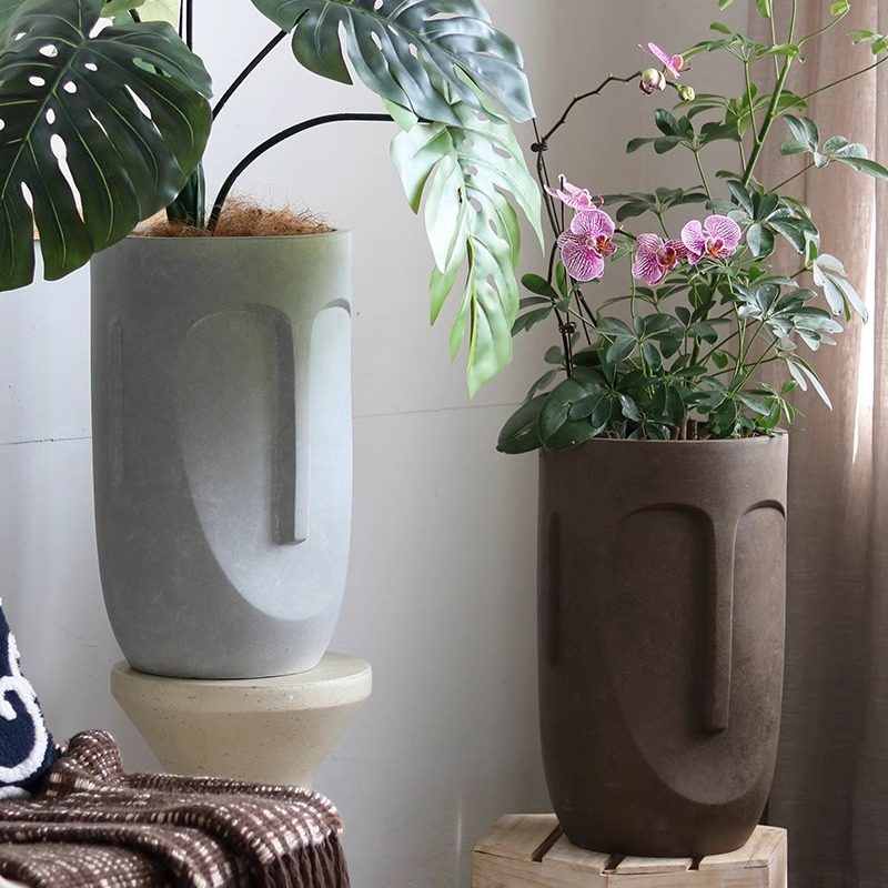 宝诗格水泥花盆大口径落地盆栽镁泥花盆简约客厅阳台花器摆件,鲜花速递/花卉仿真/绿植园艺,花盆,淘宝优惠券,粉丝福利购,淘宝优惠卷