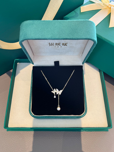 999纯银蝴蝶项链女款2025新款轻奢高级感闺蜜生日七夕礼物送女友