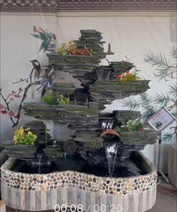 定制鱼池假山一套 鱼池180长 假山180高