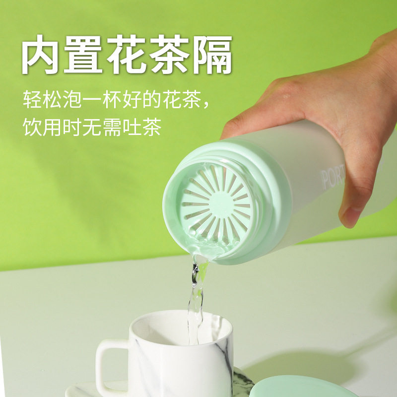 新款户外大容量运动水杯磨砂塑料茶杯子便携提绳塑料杯广告礼品杯