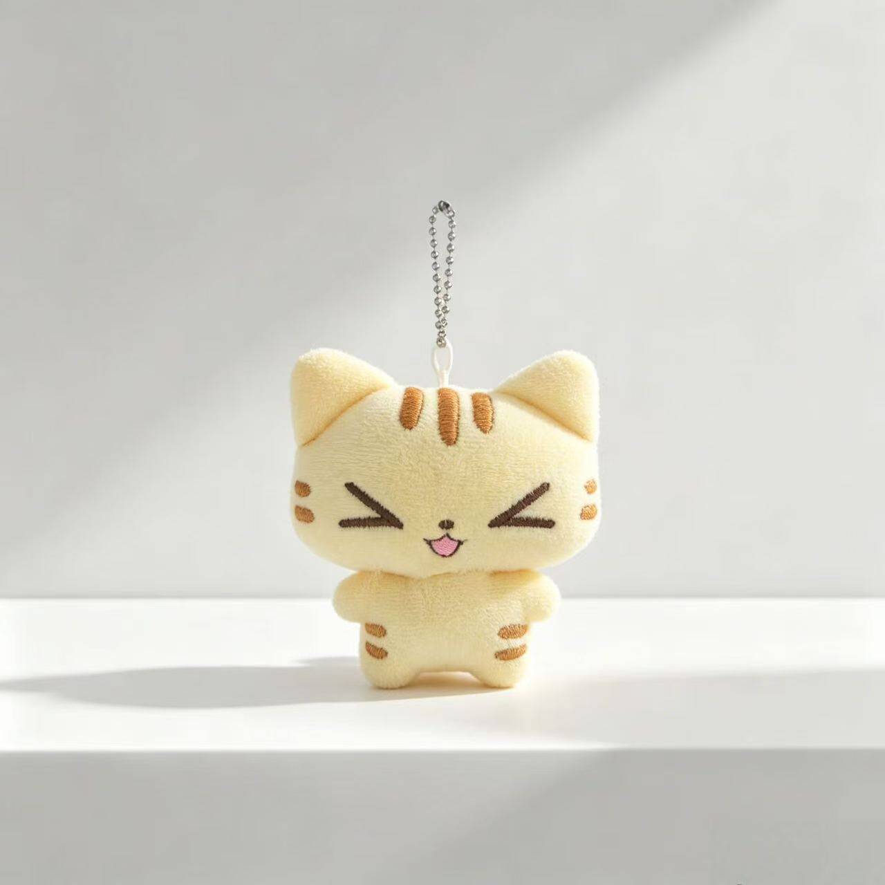 小猫咪咪古早味烤焦猫咪毛绒玩具可爱公仔猫咪挂件女生礼物玩偶