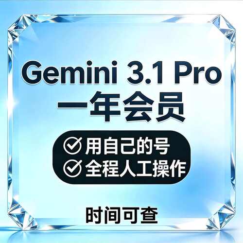 【Gemini3pro ！稳定不降智】Gemini pro3.1 3.0个人独立会员代充