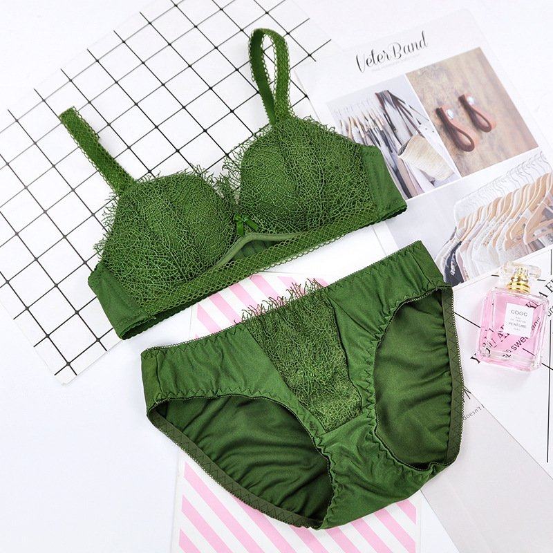 性感刺绣睫毛蕾丝内衣套装少女无钢圈小胸聚拢文胸收副乳胸罩,女士内衣/男士内衣/家居服,文胸,淘宝优惠券,粉丝福利购,淘宝优惠卷