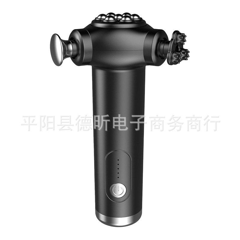 松解筋膜枪多功能三头高频冲击肌肉按摩器滚珠揉腹仪跨境 按摩枪,个人护理/保健/按摩器材,按摩枪,淘宝优惠券,粉丝福利购,淘宝优惠卷
