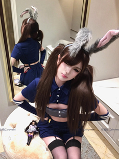 你脸好红shyness-朱迪警官-兔女郎纯欲万圣节角色扮演套装