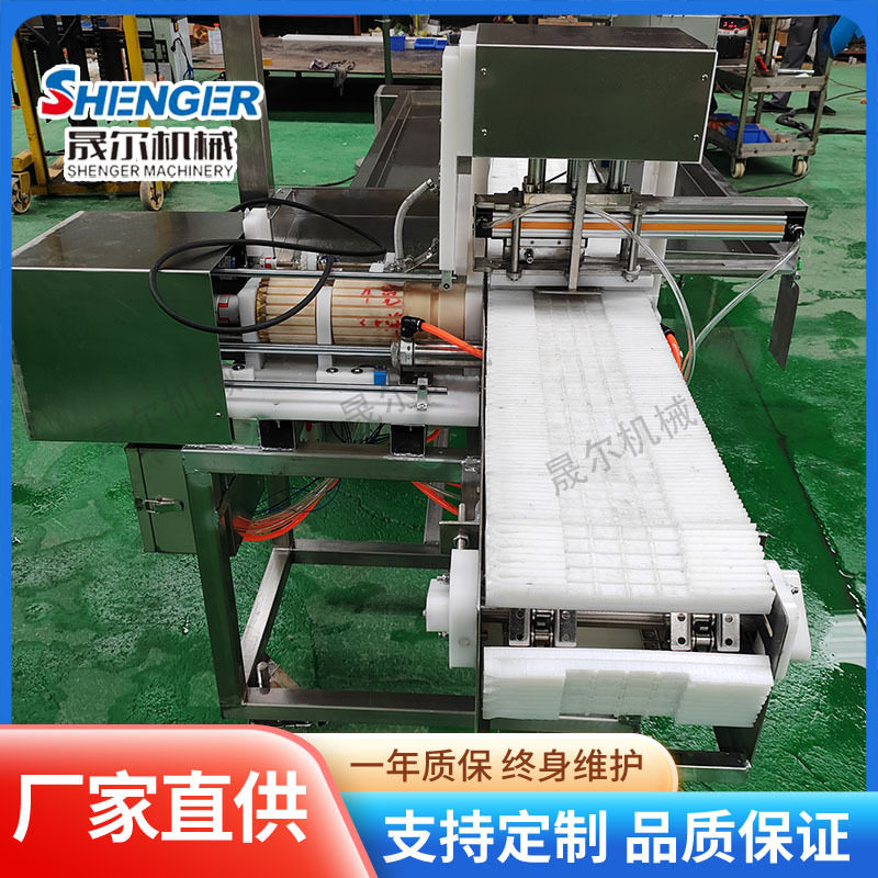 穿串机 商用数控连续式穿切一体机 五花肉自动上签烤串穿串机