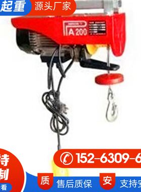 定购加工PA型微型电动葫芦220V家用小吊机200KG400Kg微型电动葫芦