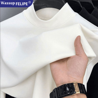 WASSUPFELIPE德绒打底衫半高领