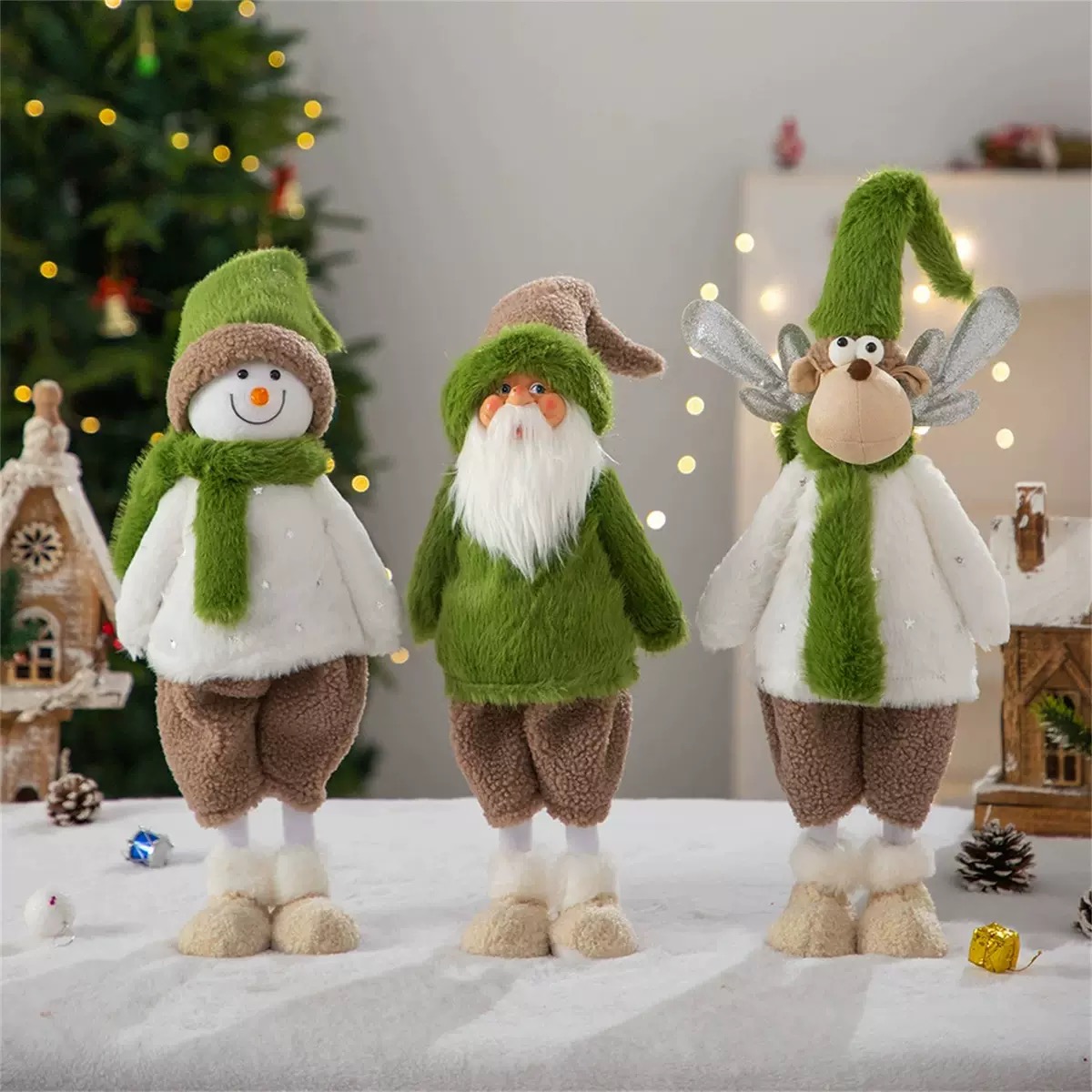 圣诞节可伸缩麋鹿雪人圣诞老人