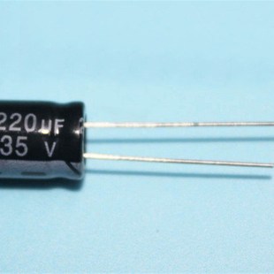 长脚 体积8 铝电解电容 220UF 12MM 35V 直插
