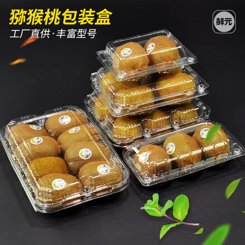 。透明奇异果盒3粒4粒6粒8粒猕猴桃包装盒6枚PET塑料无花果柠檬盒