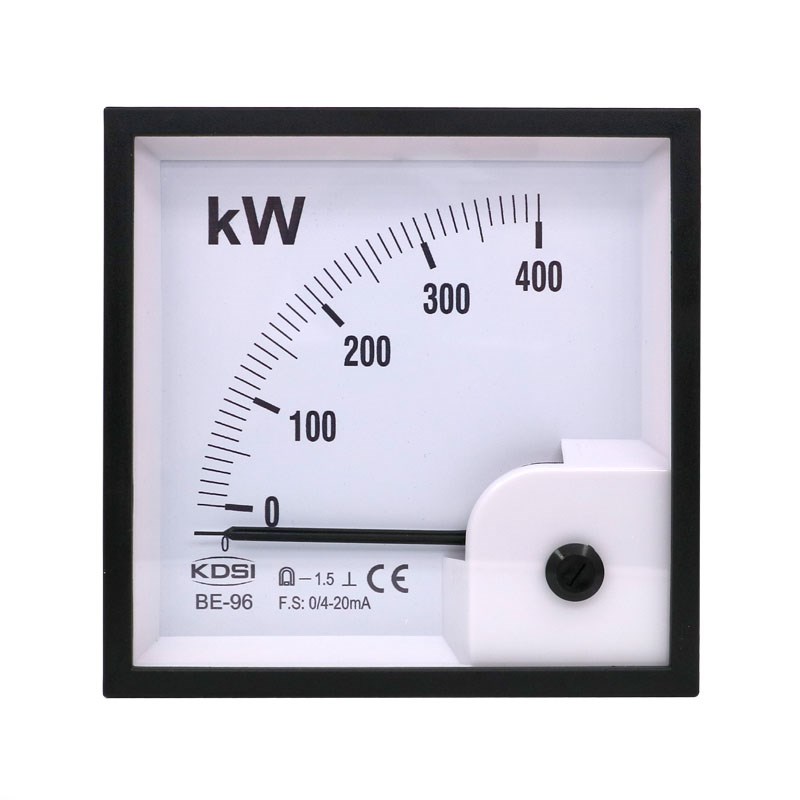 KDSI指针式直流电流表BE-96 DC4-20mA 400kW方形毫安电表头