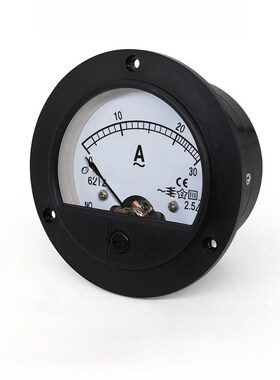 华伟62T2交流电流表圆形指针表AC5A10A20A30A50A直通300V500V