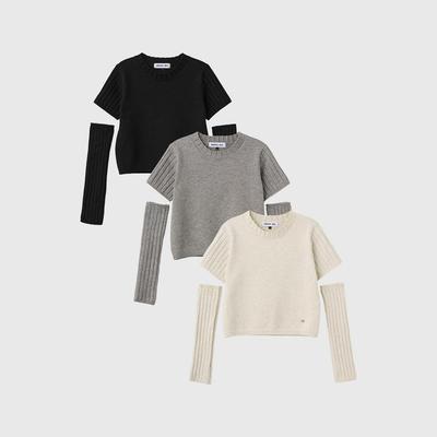 23AW美式复古短款毛衣