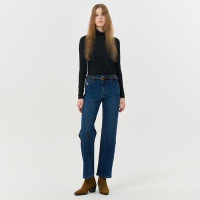 IDEA韩系复古直筒牛仔裤