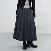 都市雅致手工精致百褶裙休闲通勤半身长裙女 idea 现 General
