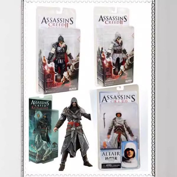 NECA 2人偶 阿泰尔 白杀手EZIO 启示录7寸可动手办