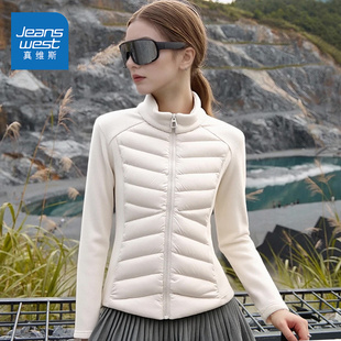 真维斯冲锋衣内胆夹棉外套女2025新款小个子加绒保暖长袖上衣女AA