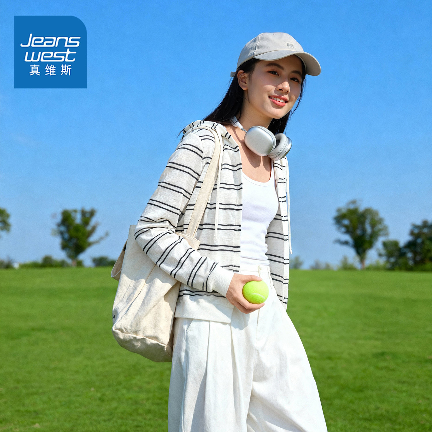 真维斯条纹轻薄外套女2026新款春夏季短款帽衫宽松开衫罩衫上衣W,女装/女士精品,短外套,淘宝优惠券,粉丝福利购,淘宝优惠卷