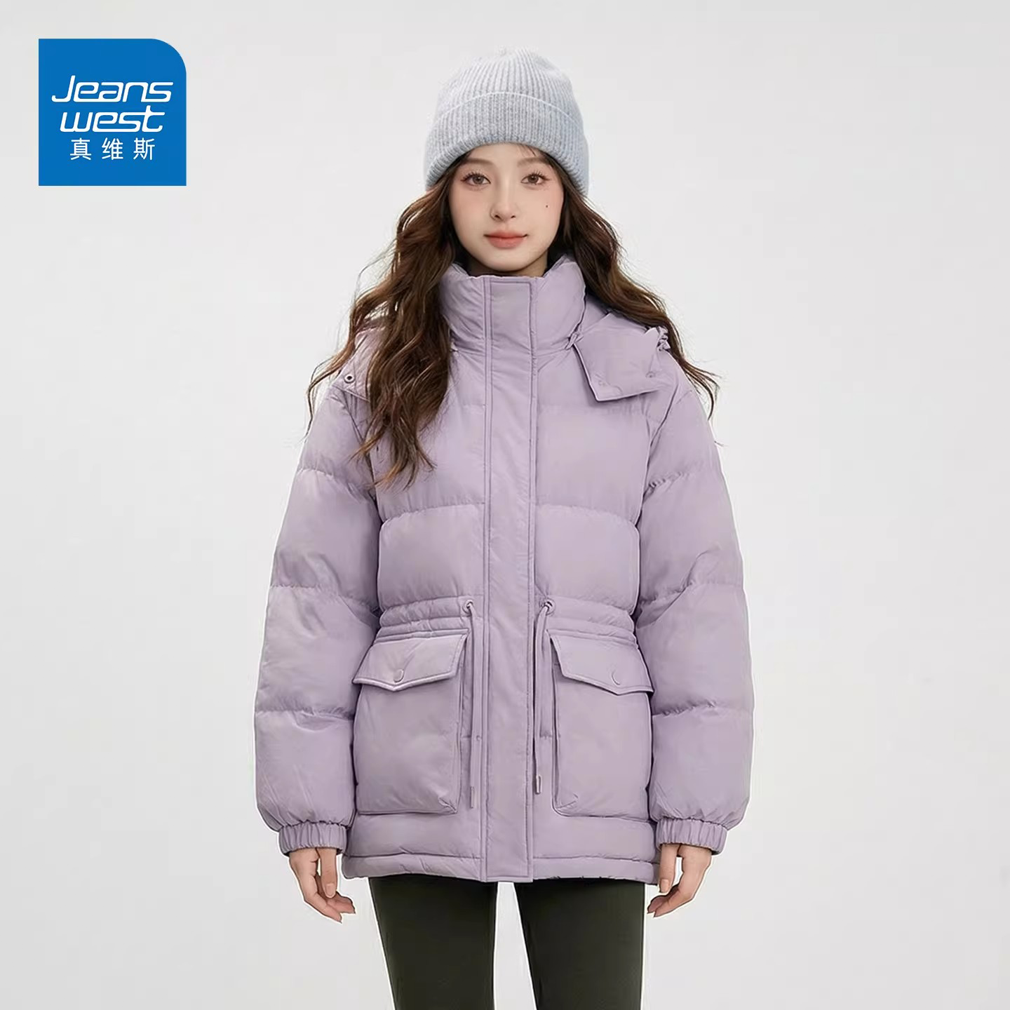 真维斯2026巨好看的收腰羽绒服女士小个子超好看加厚冬季短外套E