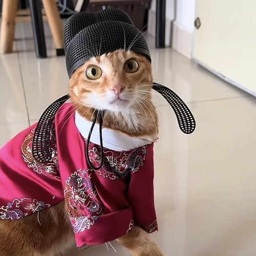 弼马温猫咪帽子创意搞怪宠物头饰