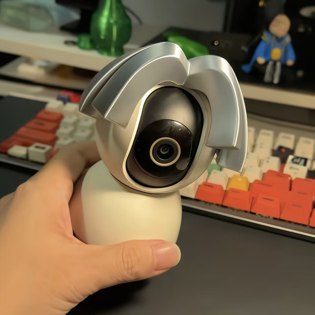 监控装饰外壳鸡你太美3D打印假发图片