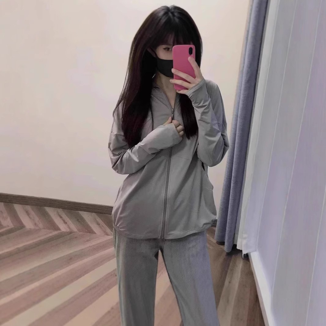 冰丝防晒衣女夏季防紫外线新款韩版宽松连帽开衫开车防晒服外套4