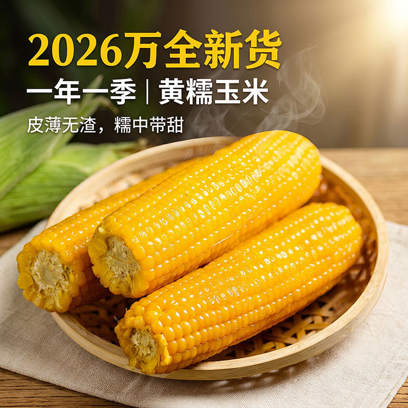 鑫洪滕万全黄糯玉米真空装玉米