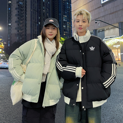 兰瑟姆三叶草羽绒棉服情侣棉衣男